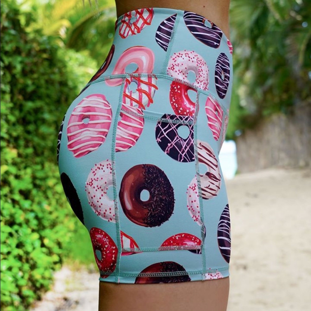 BRAND NEW Muscles & Donuts Workout Shorts